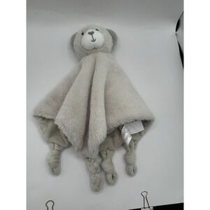Kelly Baby Teddy Bear Lovey Stuffed Toy Rattle Plush KellyToy Baby Grey Gray